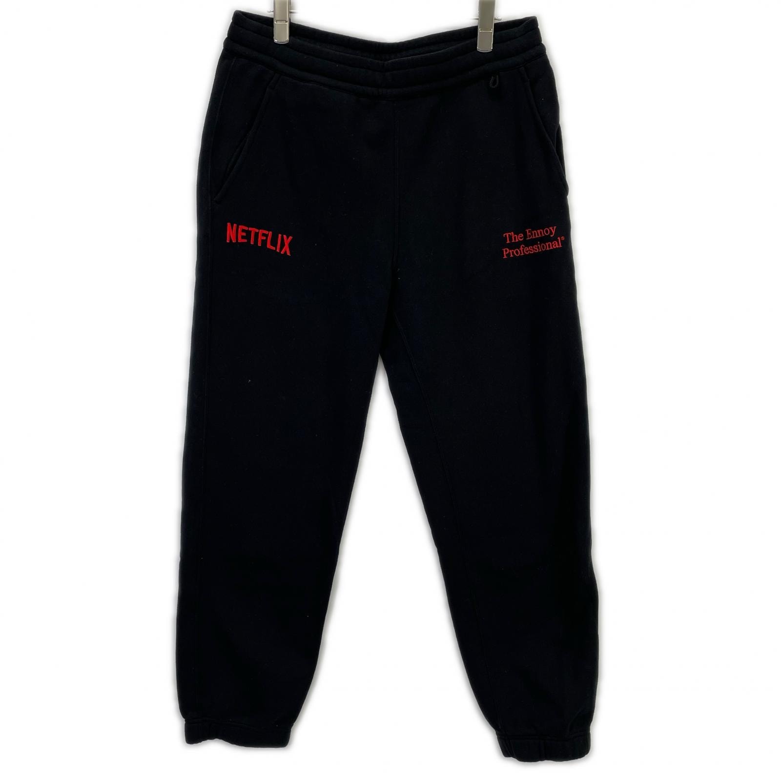 エンノイ 【×NETFLIX】23AW ブラック イージー スウェットパンツ M
