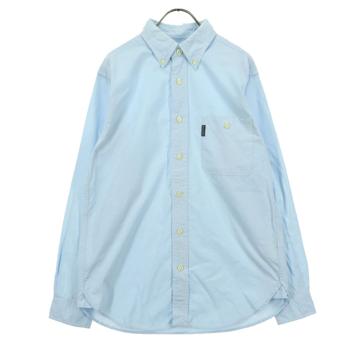 美品 Columbia コロンビア 長袖 ボタンダウンシャツ S ブルー