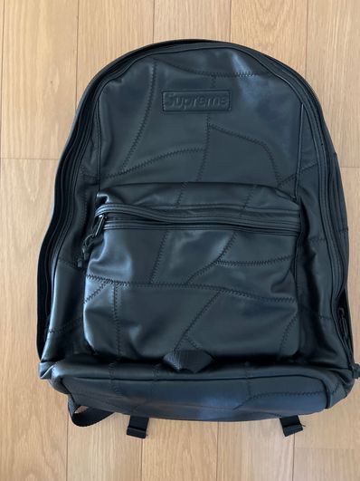 Supreme Patchwork Leather Backpack 23L "Black"