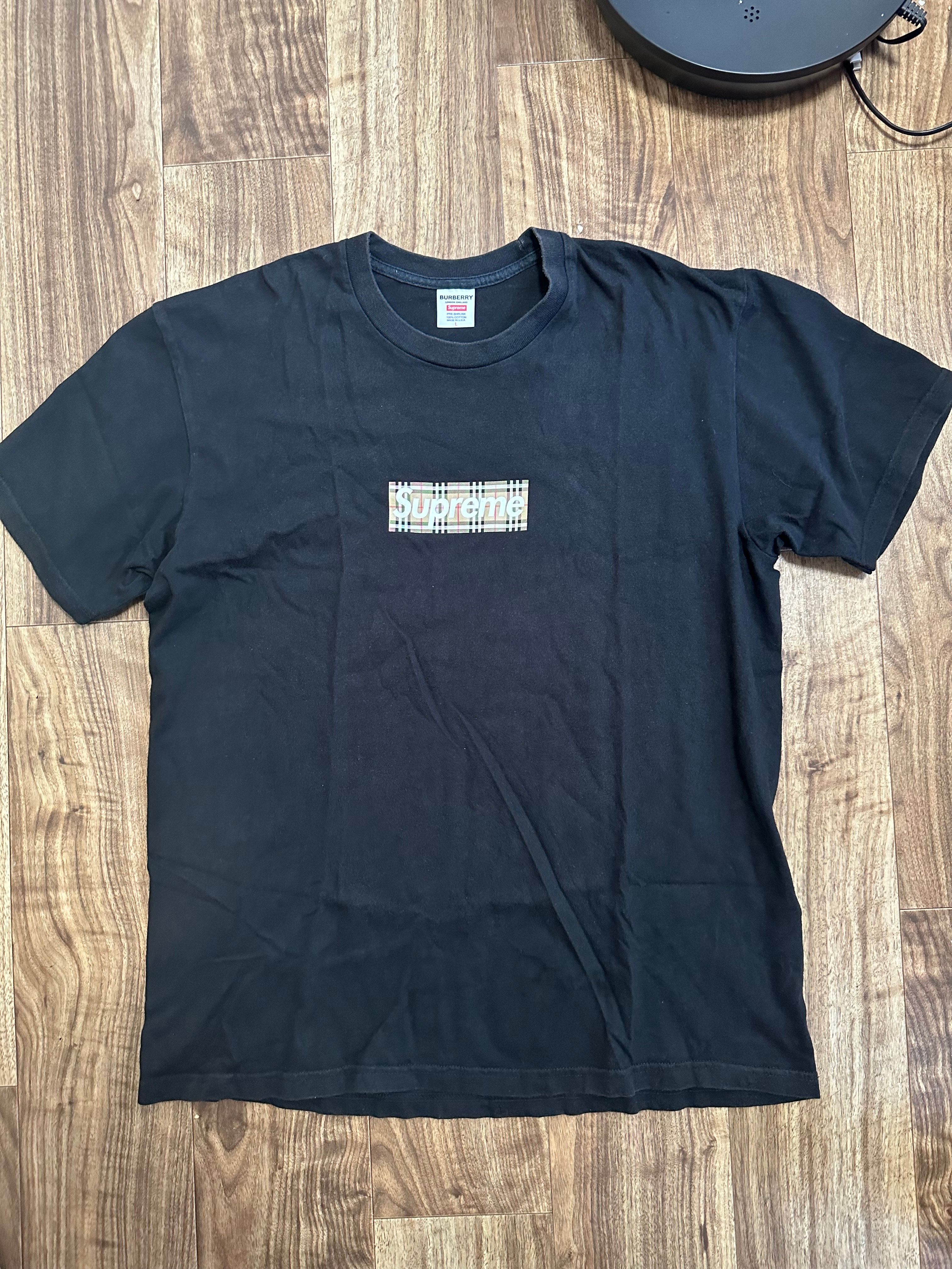 Supreme / Burberry Box Logo Tee "Black"