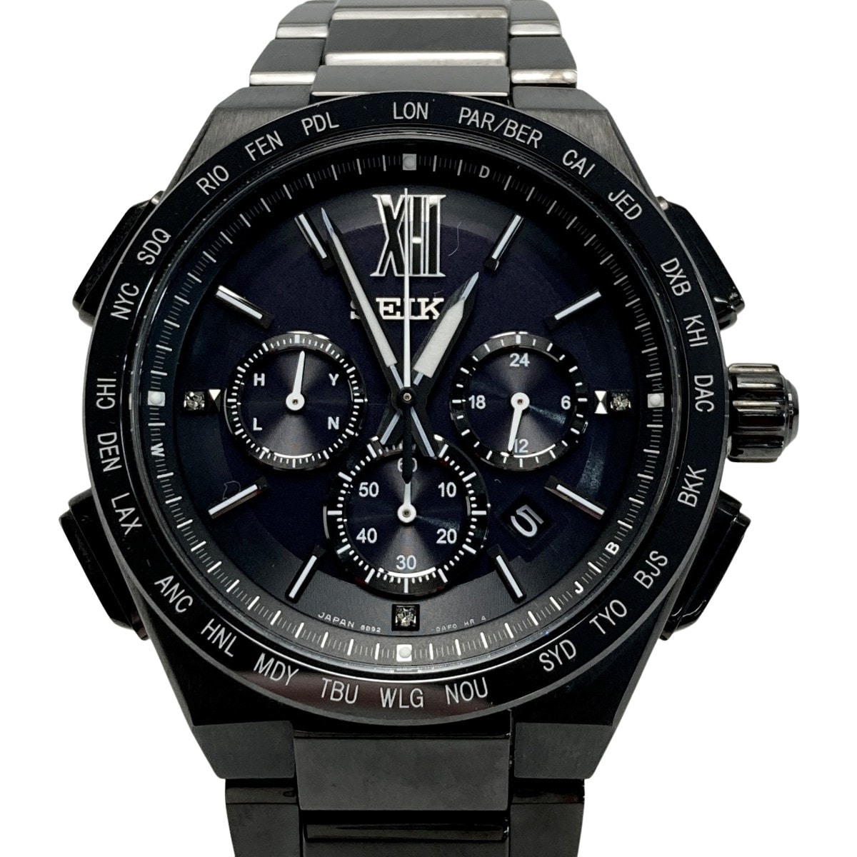 ☆☆SEIKO セイコー ブライツ フライトエキスパート SAGA211 ブラック 電波ソーラー メンズ 腕時計 箱・取説有