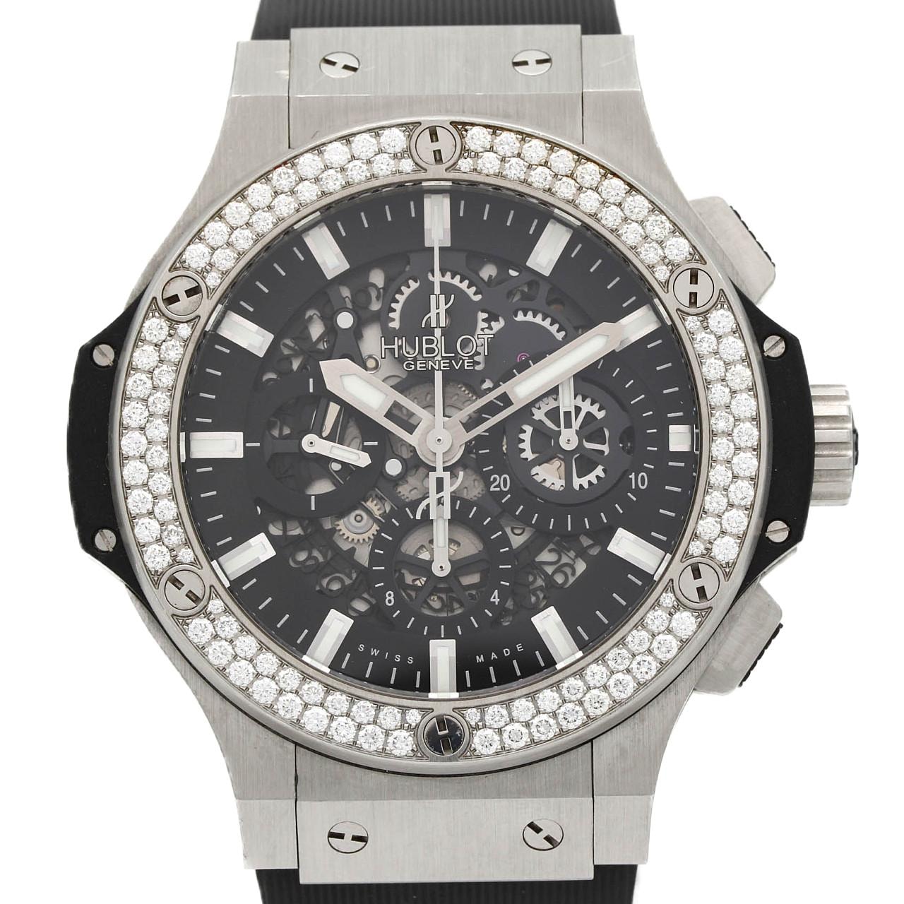 【ノーメンテナンス還元価格】ウブロ ビッグバン・アエロバンスチールダイヤモンド 311.SX.1170.RX.1104 SS 自動巻