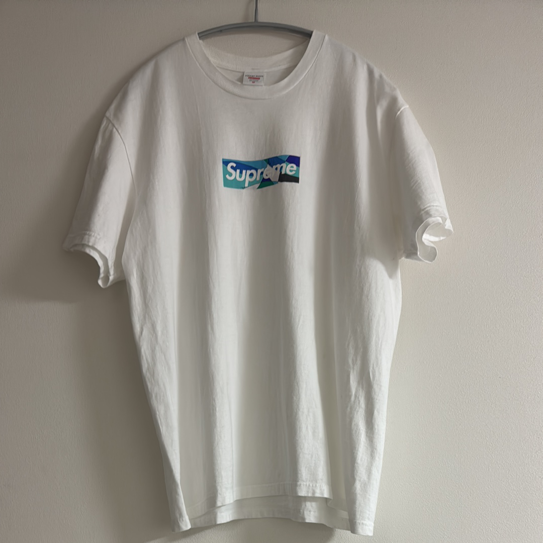 Supreme / Emilio Pucci® Box Logo Tee "White/Blue"