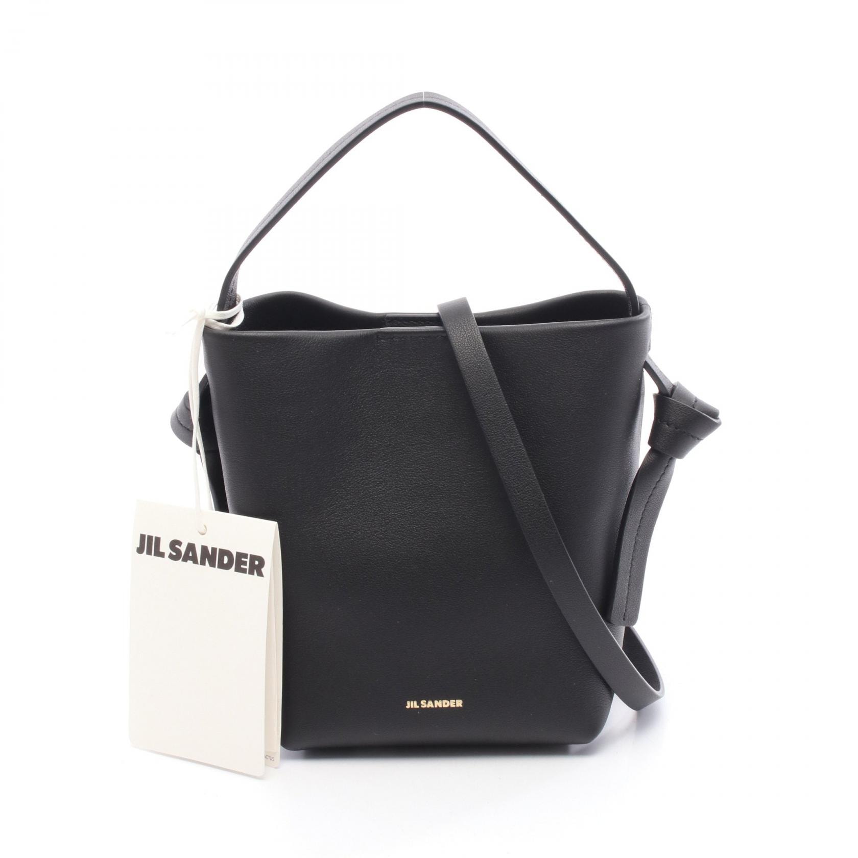 ジルサンダー JIL SANDER KNOT HOBO MINI ハンドバッグ バッグ レザー レディース ブラック系 J07ZI0001P6581001 【新品】