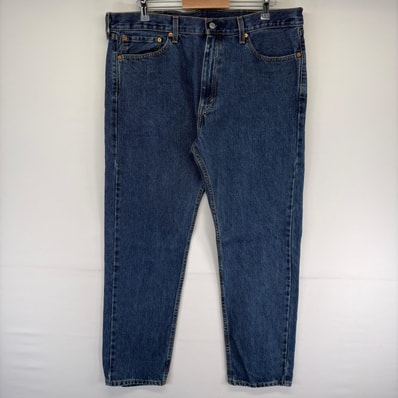 古着 リーバイス Levi's デニム パンツ 505 5ポケット 長ズボン ジップフライ ジーンズ ジーパン w38 L32 ブルー系 メンズ