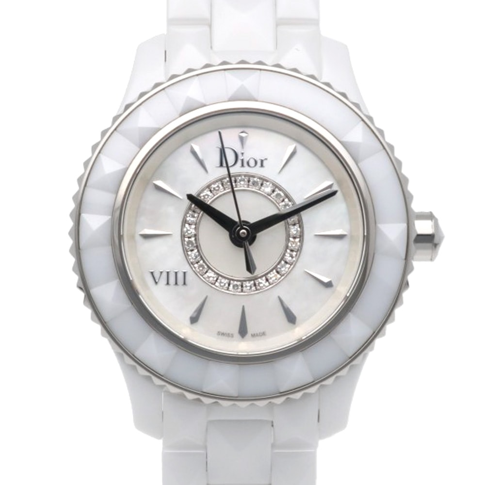 ディオール 腕時計 時計 ステンレススチール CD1221E2 クオーツ レディース 1年保証 Dior  中古