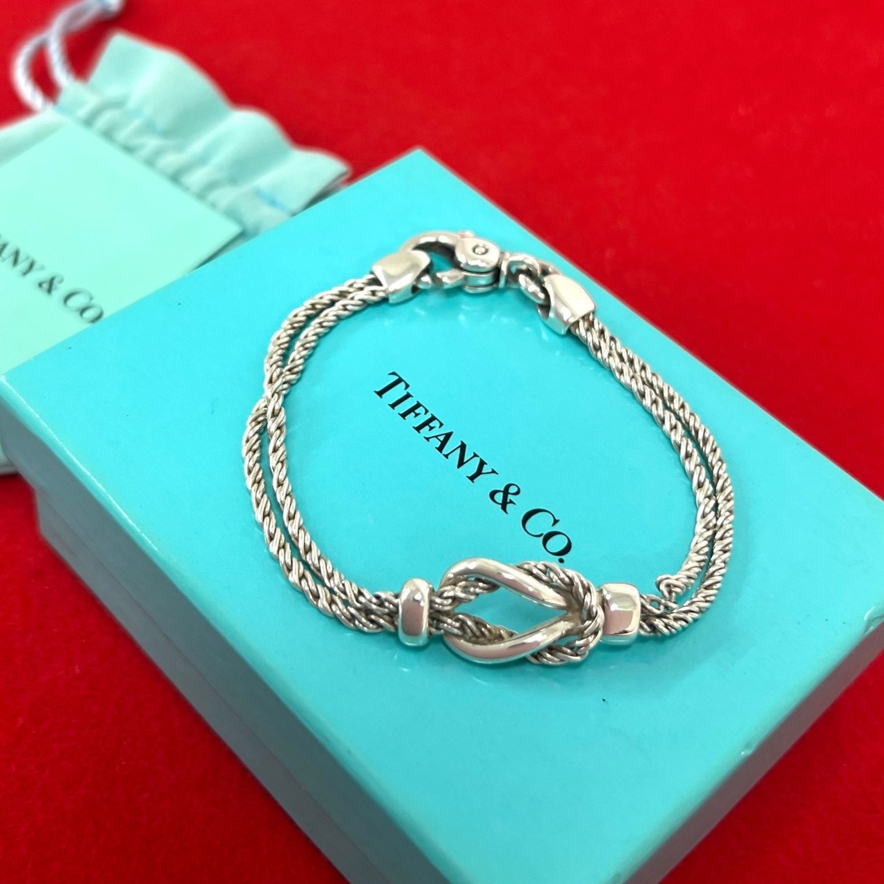 TIFFANY&Co. ティファニー ダブルロープ センターノット ブレスレット シルバー925 ブレスレット シルバー
01749