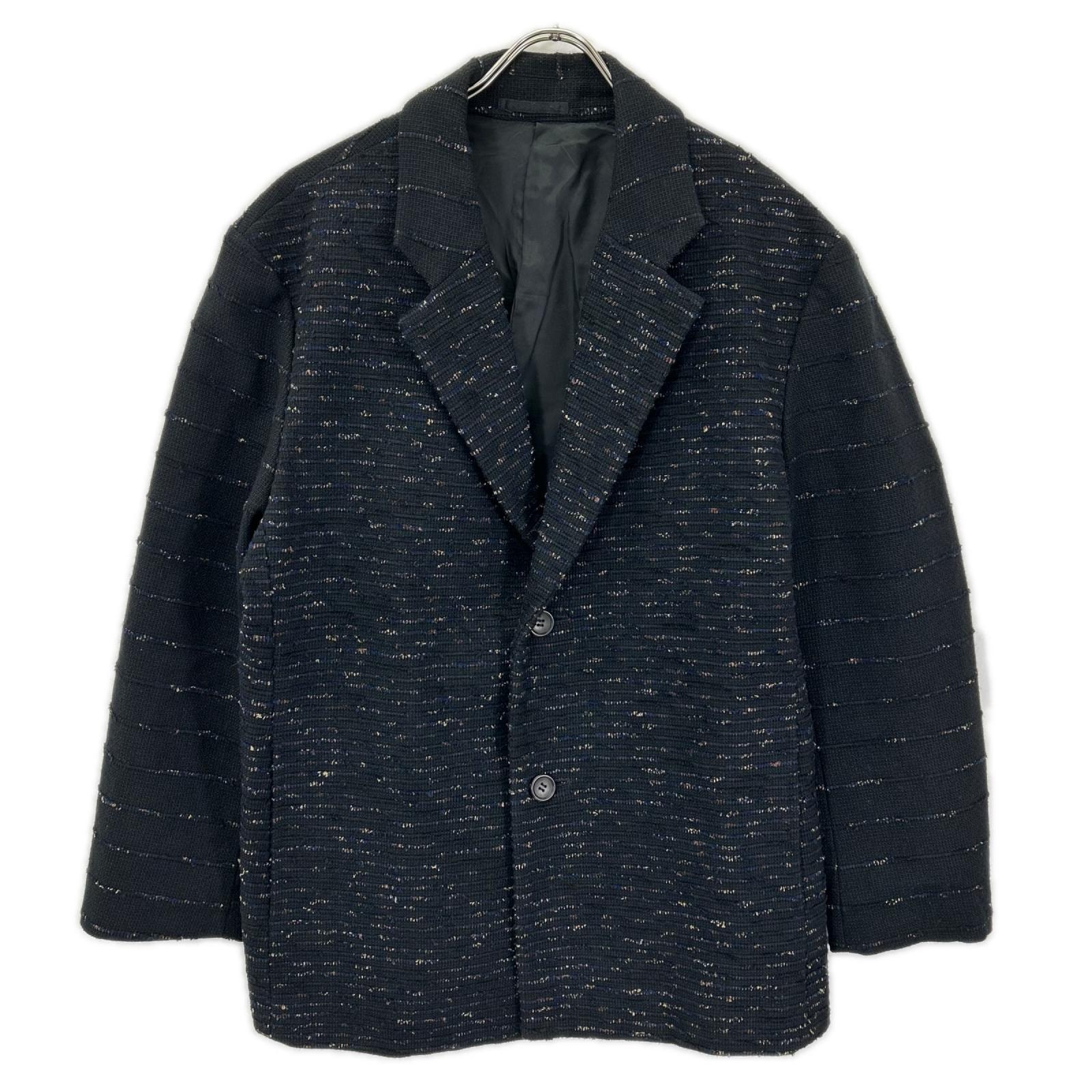 イッセイミヤケメン 19AW ブラック ME93FD087 裂き織り2Bテーラードジャケット 3