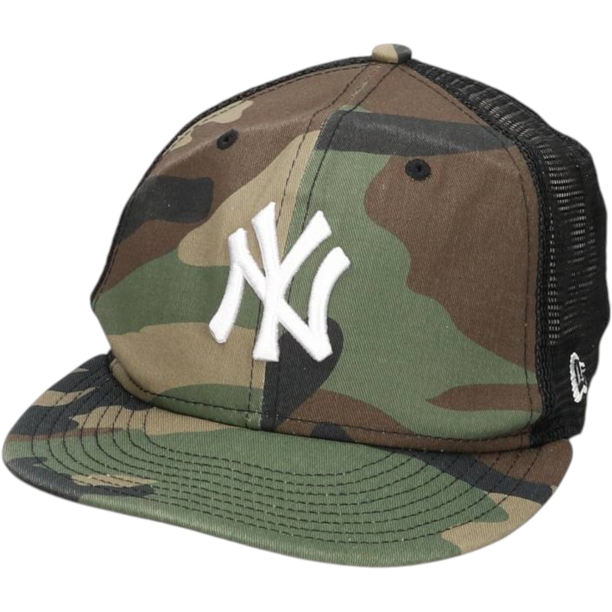 古着 ニューエラ NEW ERA MLB NEW YORK YANKEES ニューヨークヤンキース 迷彩柄 リアルツリーカモ メッシュキャップ フリーサイズ相当/gaa006069