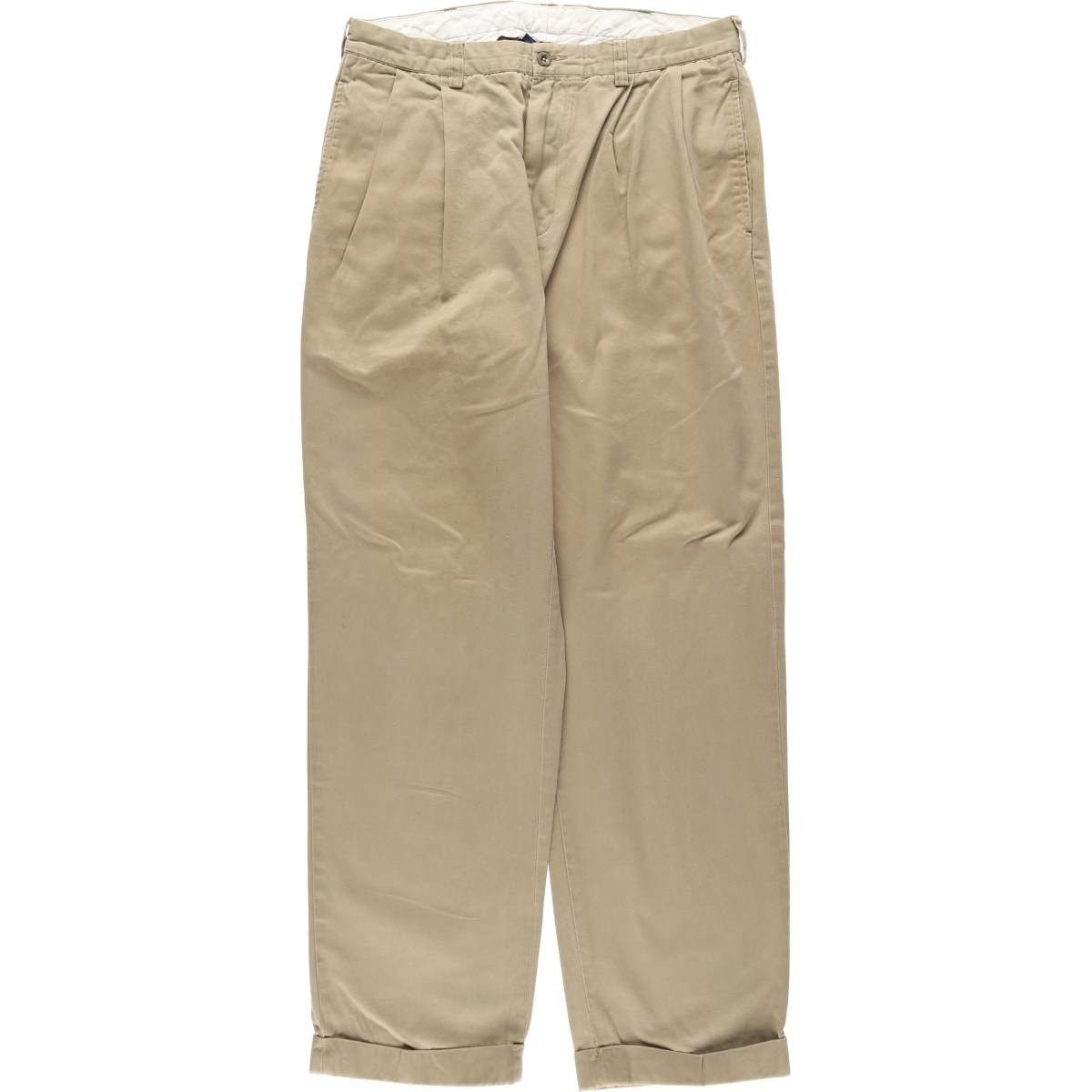 古着 ラルフローレン Ralph Lauren POLO by Ralph Lauren ツータック チノパンツ メンズw34相当/eaa644093