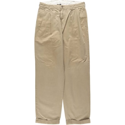 古着 ラルフローレン Ralph Lauren POLO by Ralph Lauren ツータック チノパンツ メンズw34相当/eaa644093
