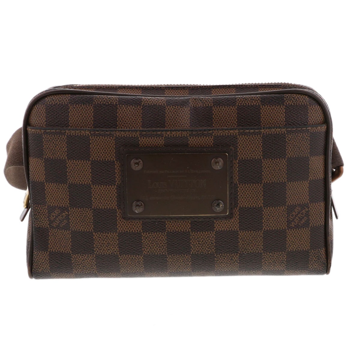 【再値下げ】 LOUIS VUITTON ルイ・ヴィトン バムバッグ ブルックリン ダミエ ウエストバッグ N41101 ダミエキャンバス レザー ブラウン  ユニセックス【中古】