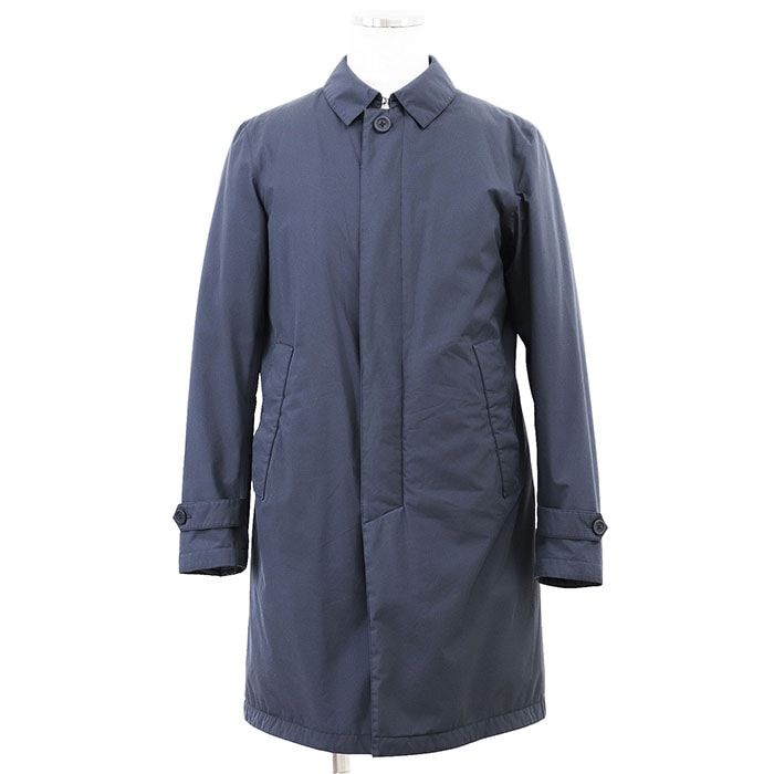 ヘルノ Laminar GORE-TEX ゴアテックス ステンカラー ライトダウン テック 高機能 ダウンジャケット メンズ ネイビー 46 Herno