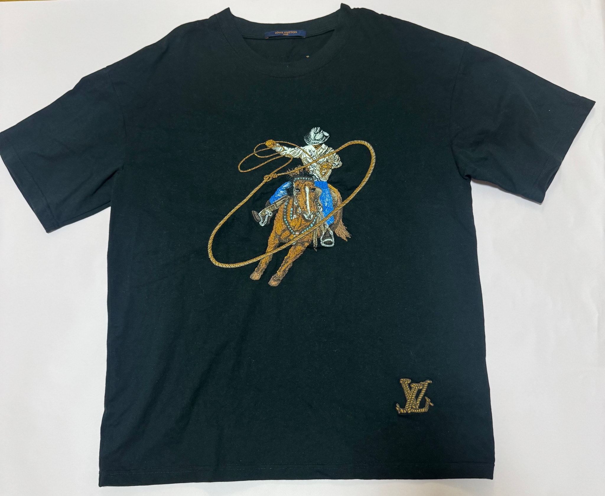 Louis Vuitton カウボーイ刺繍 Tシャツ