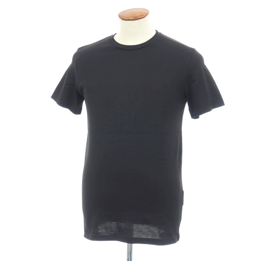 【中古】ジルサンダー JIL SANDER コットン クルーネック 半袖Tシャツ ブラック【サイズM】【メンズ】