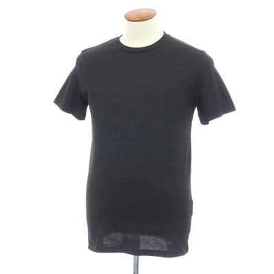 【中古】ジルサンダー JIL SANDER コットン クルーネック 半袖Tシャツ ブラック【サイズM】【メンズ】