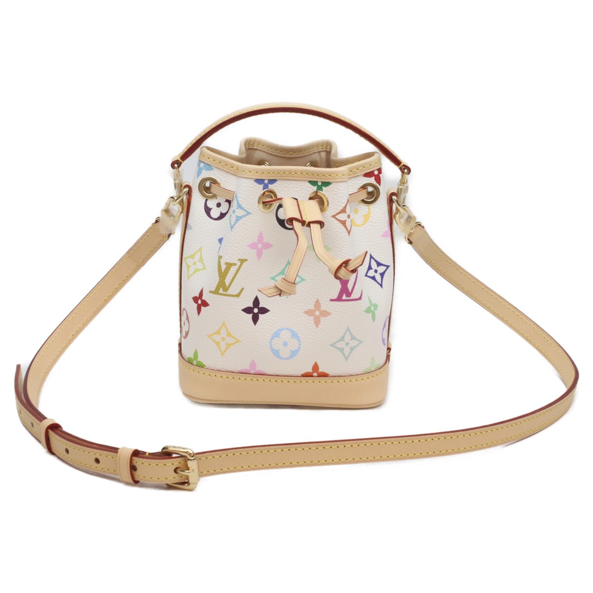 ルイヴィトン ×TM 村上隆 M27493 モノグラムマルチカラー ホワイト ナノノエ