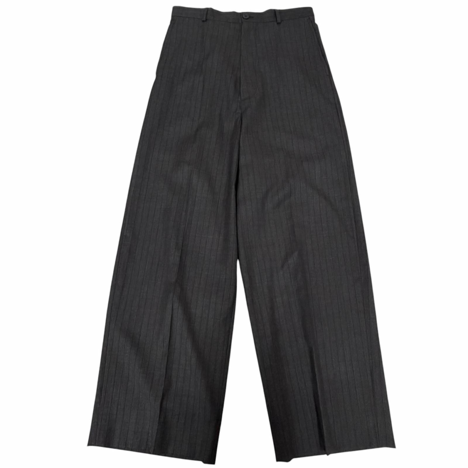 BALENCIAGA Loose Tailored Pants "Grey/Red"