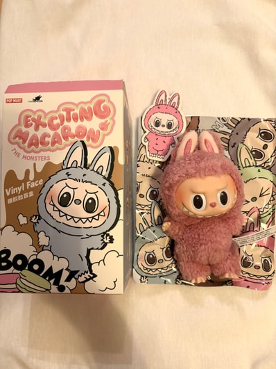 POP MART THE MONSTERS (LABUBU) Exciting Macaron Plush Series LYCHEE BERRY