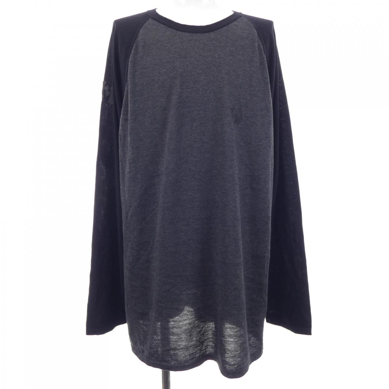 Chrome Hearts Cross Patch Raglan L/S T-Shirt "Black/Gray"
