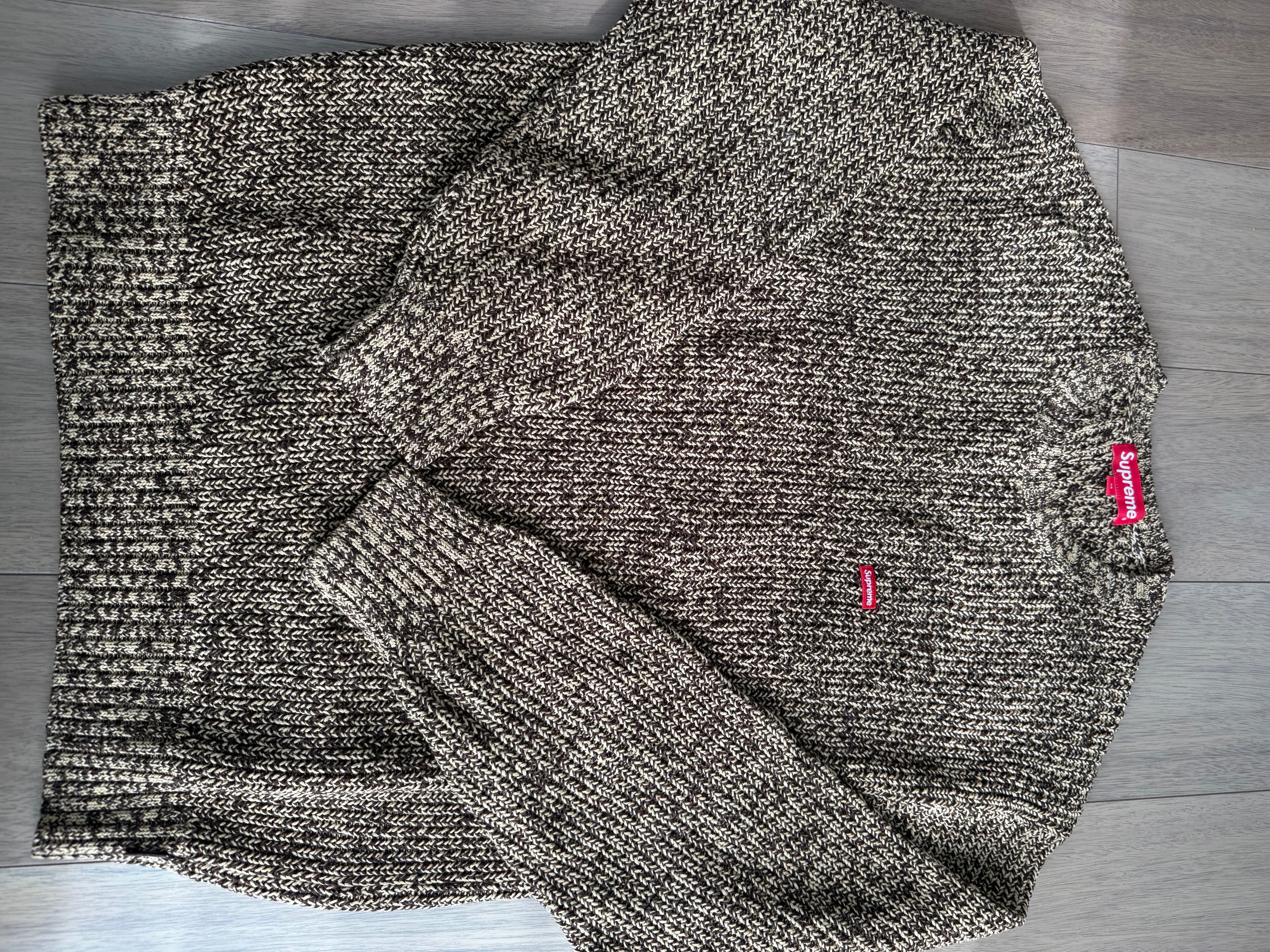 Supreme Melange Rib Knit Sweater "Brown"