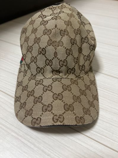 GUCCI Original GG Canvas Baseball Hat With Web "Beige/Ebony"