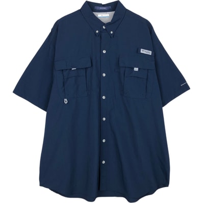 古着 コロンビア Columbia バハマシャツ 半袖 フィッシングシャツ メンズXL相当/eaa650784