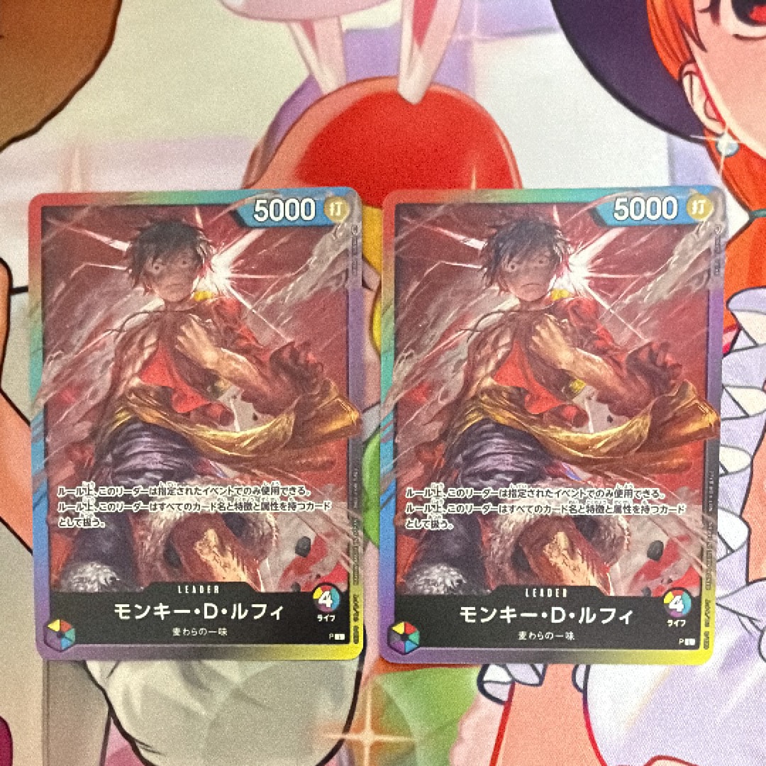 状態A】モンキー・D・ルフィ L :参加記念品 :修正後ライフ5 [P] (8