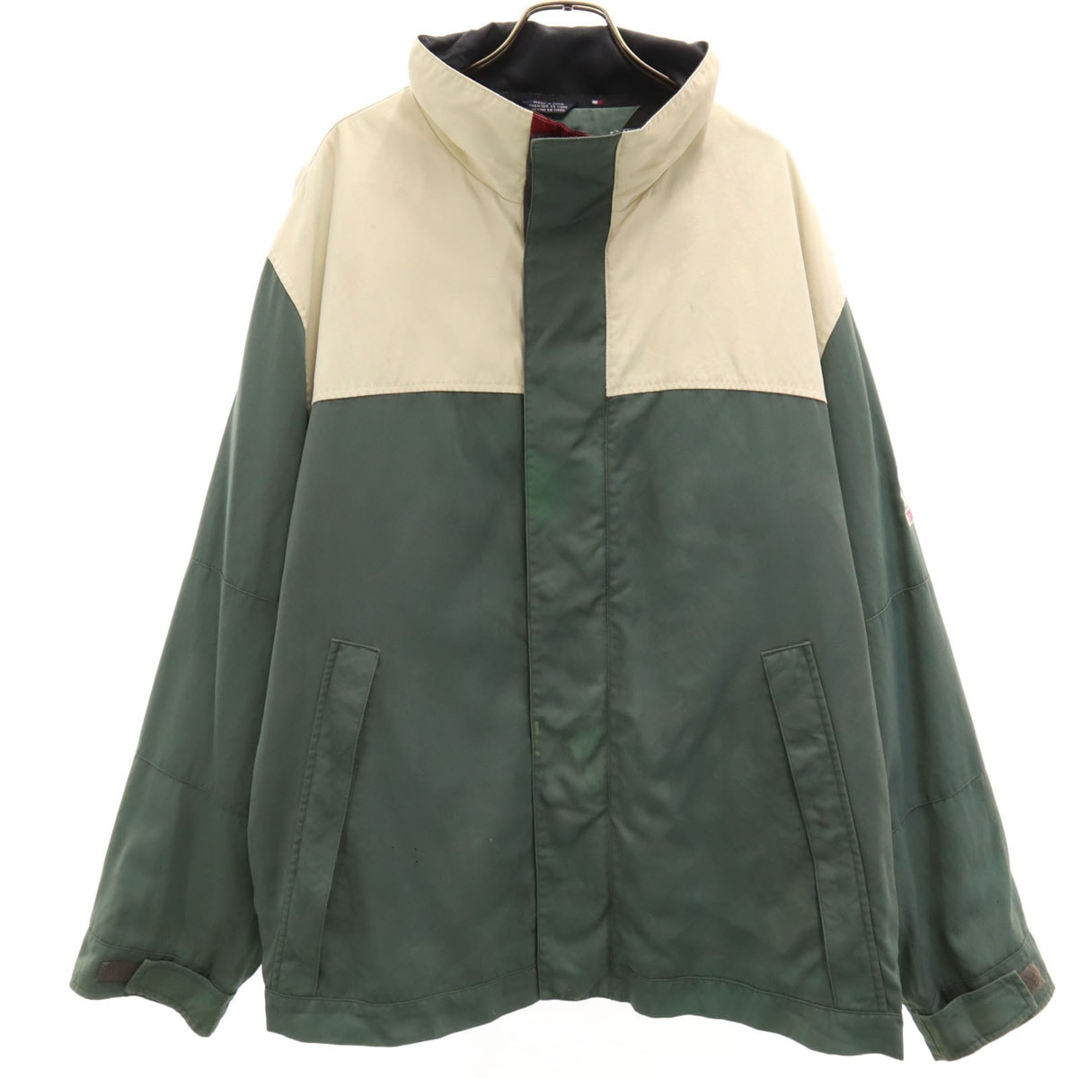 TOMMY HILFIGER トミーヒルフィガー 90s オールド ジャケット XL セージグリーン