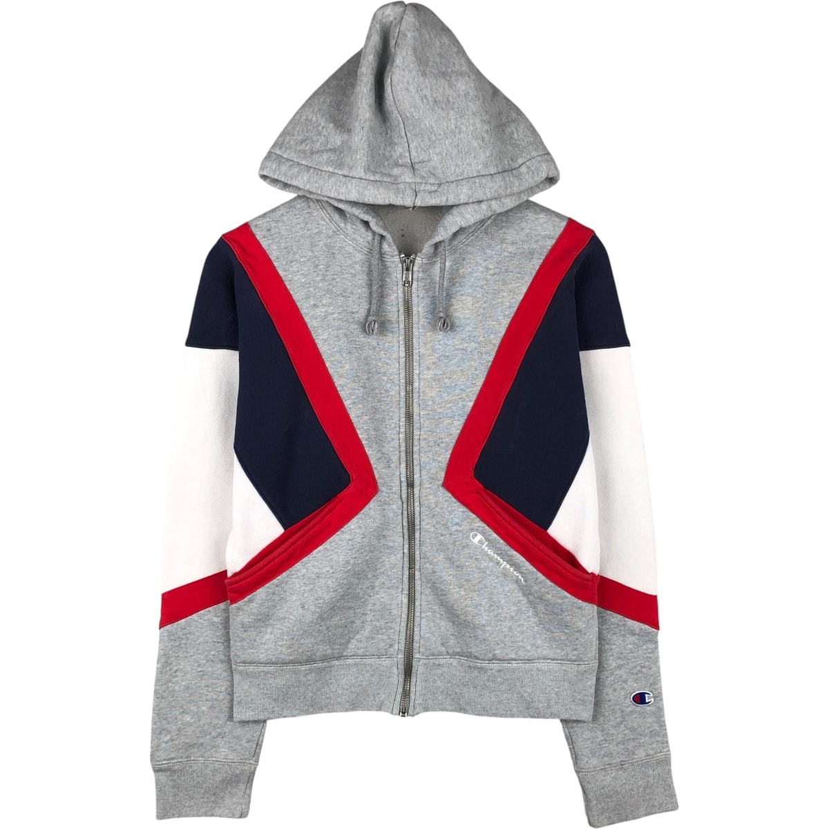 古着 チャンピオン Champion REVERSE WEAVE リバースウィーブ スウェットフルジップパーカー メンズS相当/eaa615775