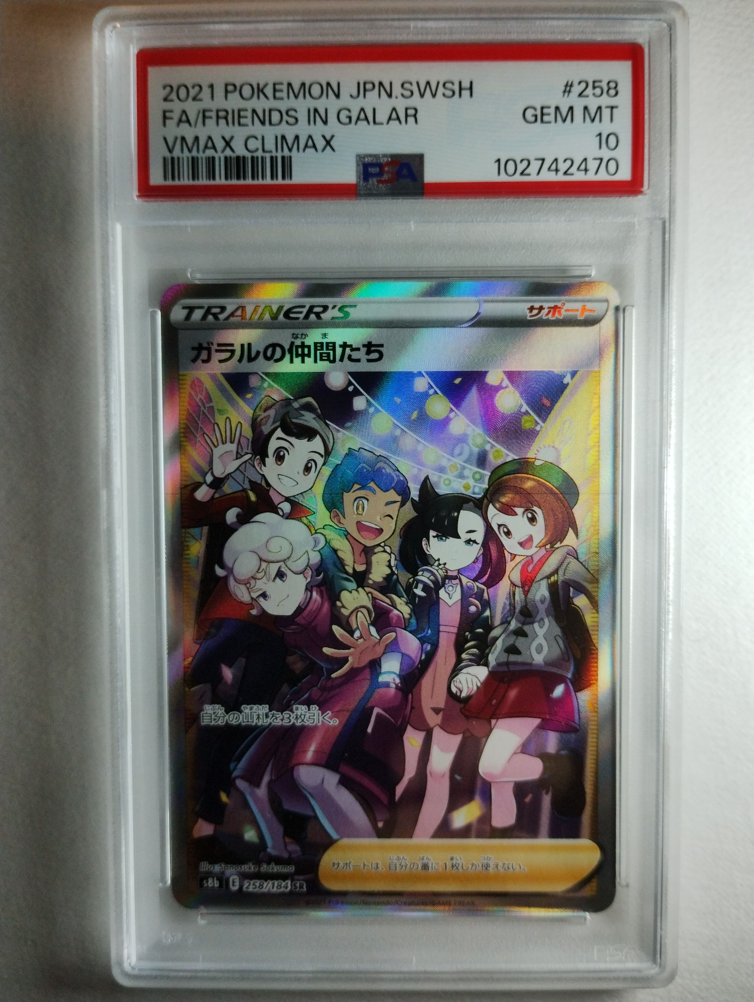 ガラルの仲間たち SR[S8b 258/184](ハイクラスパック「VMAXクライマックス」)