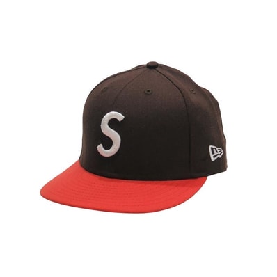 SUPREME シュプリーム TWO TONE S LOGO NEW ERA CAP ツートーン Sロゴ ニューエラ キャップ ブラウン オレンジ 帽子 サイズ7 3/8(58.7)