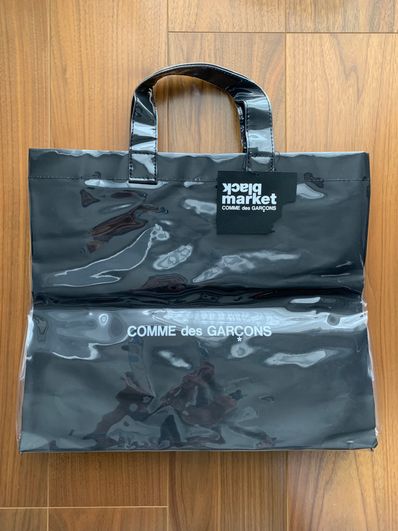 コムデギャルソン ブラックマーケット PVCトートバッグ