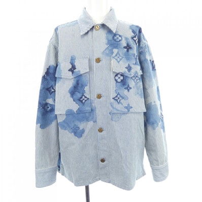 ルイヴィトン LOUIS VUITTON ストライプモノグラムワークウェア HLS05WBX7 デニムジャケット