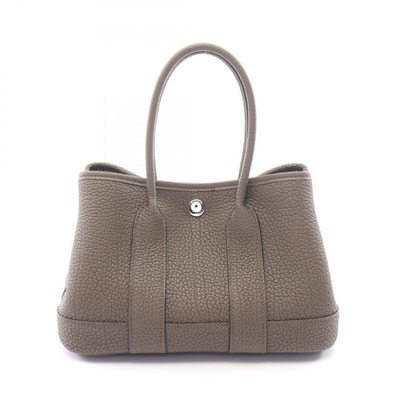 エルメス HERMES ネオガーデン23 ハンドバッグ バッグ レザー ネゴンダ ネゴンダ ヴェール レディース グレー系 【中古】