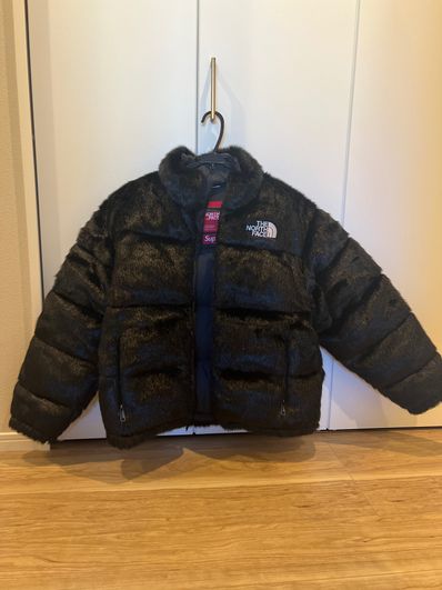 Supreme x The North Face Faux Fur Nuptse Jacket "Black"