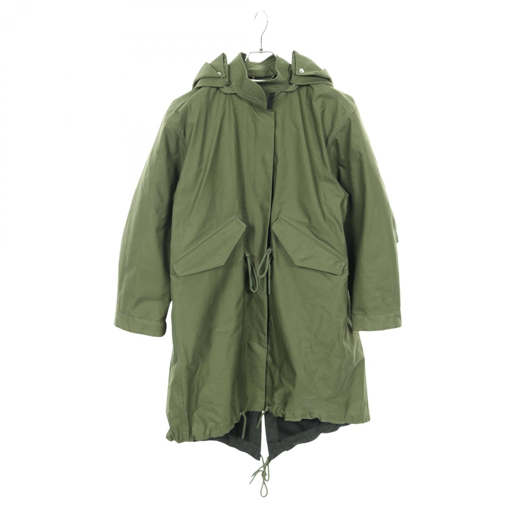 トリーバーチ Tory Burch モッズコート 衣料品 アウター コットン レディース グリーン系 【中古】