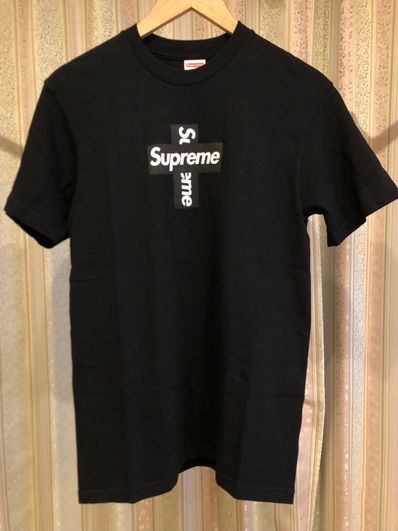 Supreme Cross Box Logo Tee "Black"