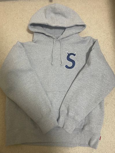 Supreme S Logo Hooded Sweatshirt "Heather Grey" (22FW)