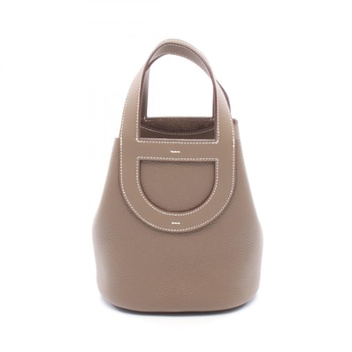 エルメス HERMES インザループ18 エトゥープ ハンドバッグ バッグ レザー ヴォースイフト トリヨンクレマンス エトゥープ B刻印(2023年製造) レディース グレー系 【中古】