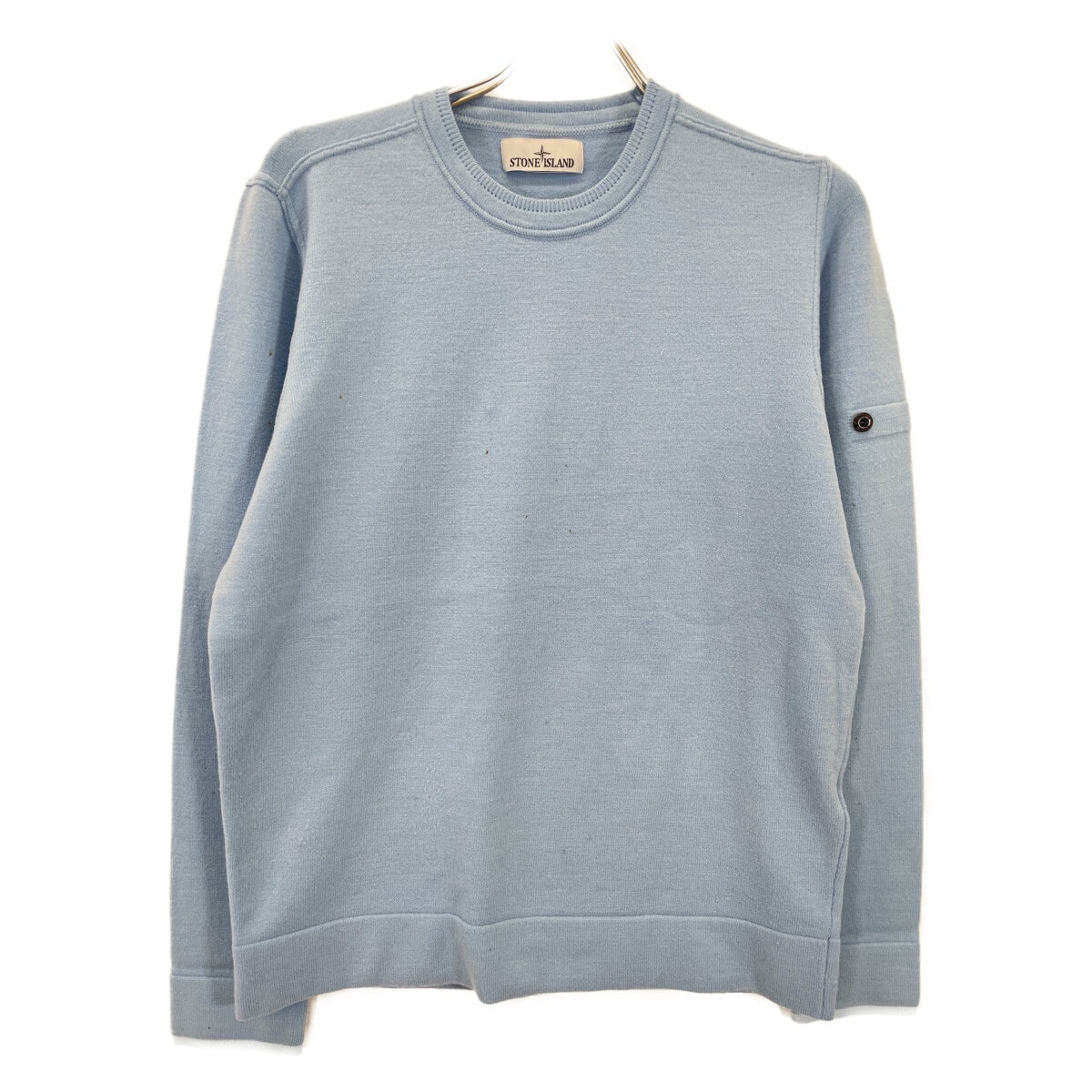 ストーンアイランド ブルー 7915526A1 ウール混 クルーネックニット M
