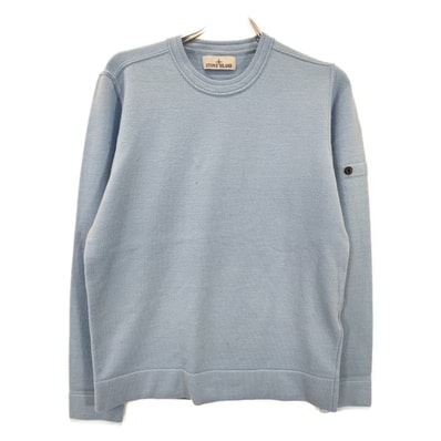ストーンアイランド ブルー 7915526A1 ウール混 クルーネックニット M