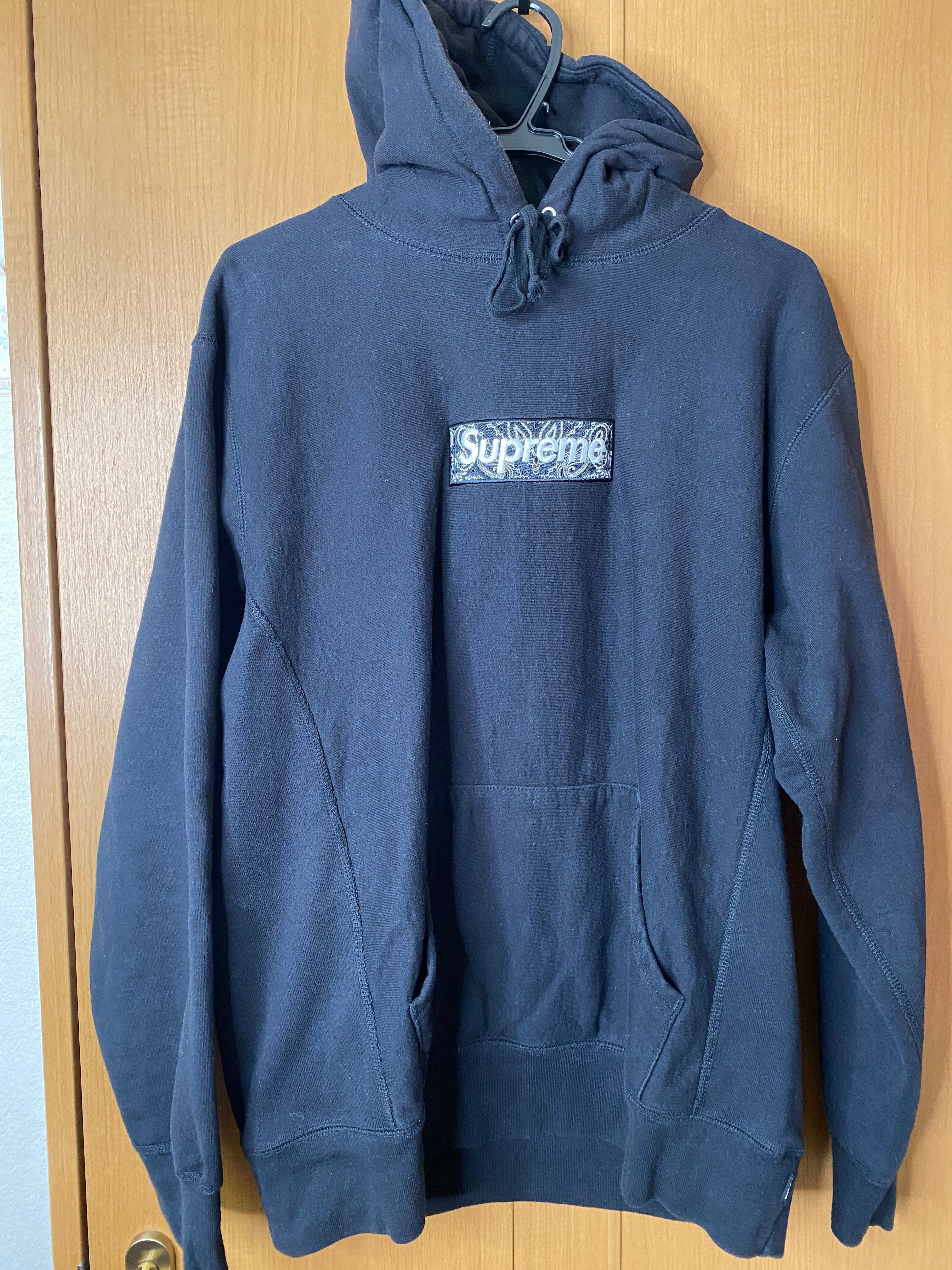 Supreme Bandana Box Logo Hooded Sweatshirt "Black"