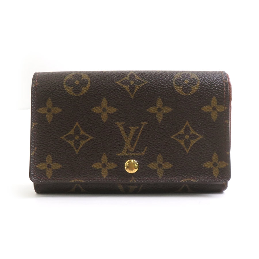 ルイ ヴィトン LOUIS VUITTON 二つ折り財布 モノグラム ポルト モネ ビエ トレゾール モノグラムキャンバス ブラウン レディース M61730【中古】 e60420g