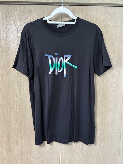Dior × Shawn Stussy Logo T-shirt "Black"