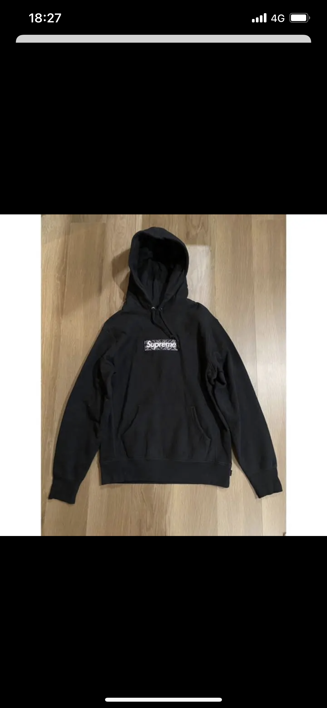 Supreme Bandana Box Logo Hooded Sweatshirt "Black"