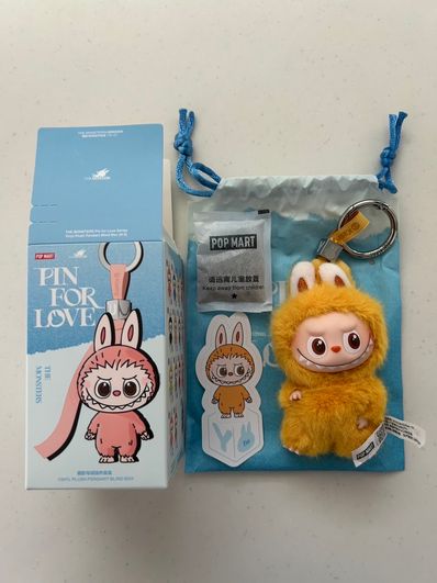 POP MART THE MONSTERS (LABUBU) Pin for Love Series-Vinyl Plush Pendant (N-Z) Y