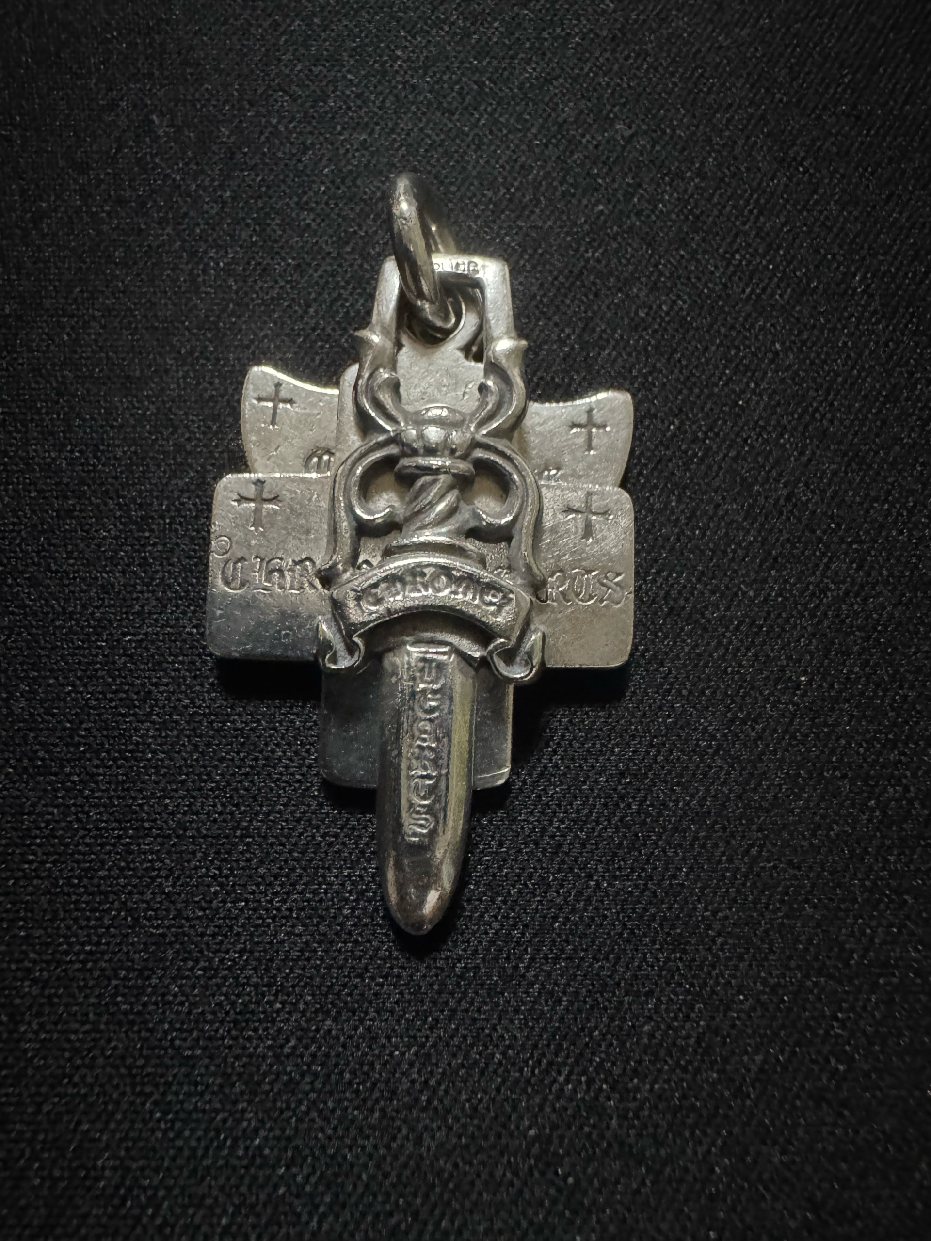 Chrome Hearts 3 Trinkets Pendant "Silver"