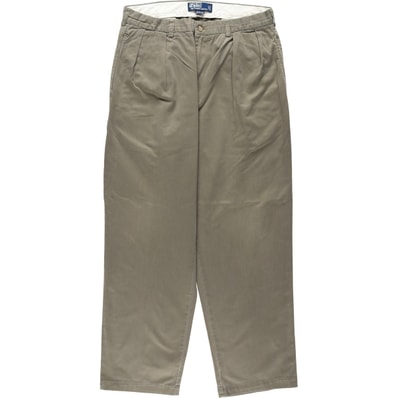 古着 ラルフローレン Ralph Lauren POLO by Ralph Lauren ANDREW PANT ツータック チノパンツ メンズw33相当/eaa650926