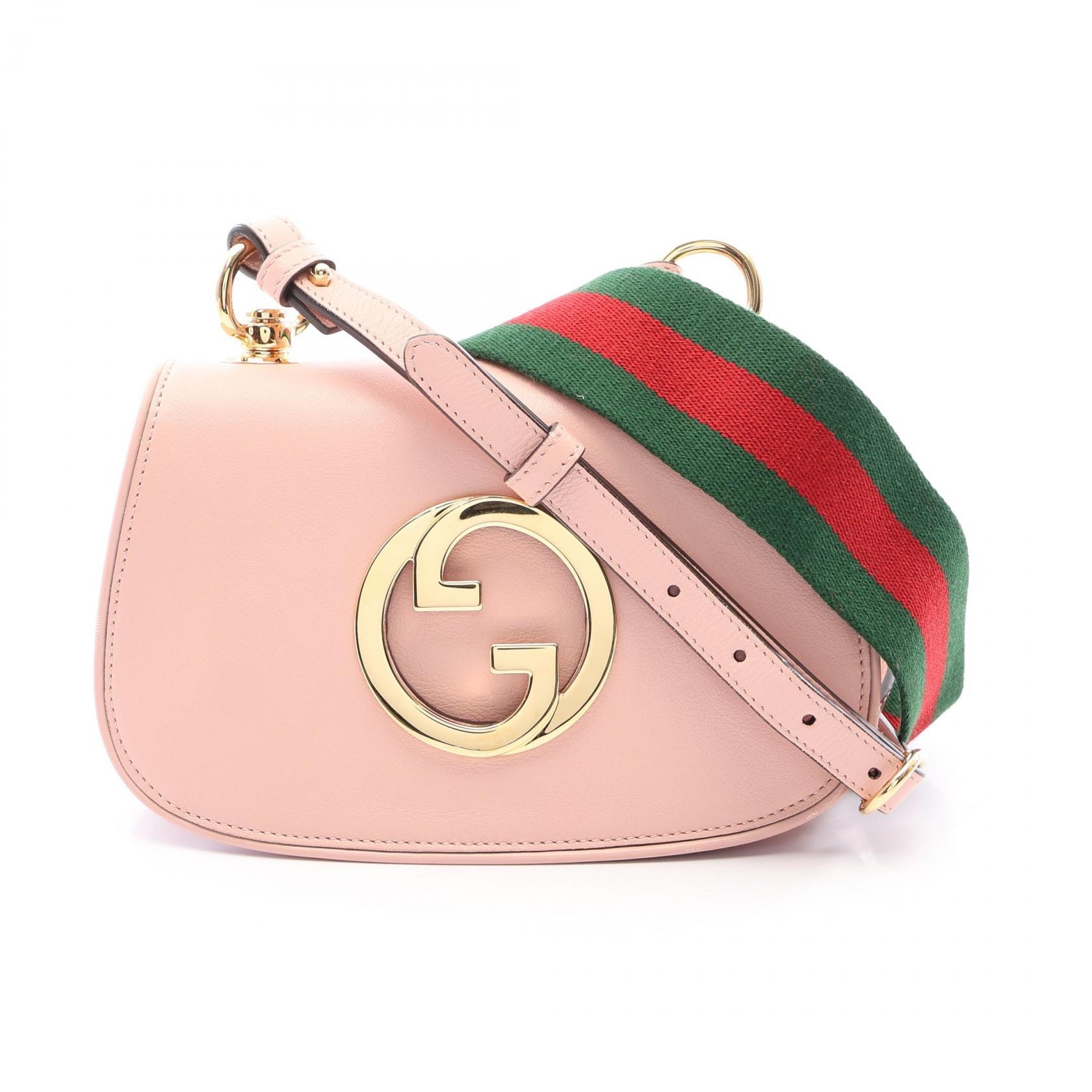グッチ GUCCI ブロンディ 2WAY ショルダーバッグ バッグ レザー レディース ピンク系 698643 【中古】
